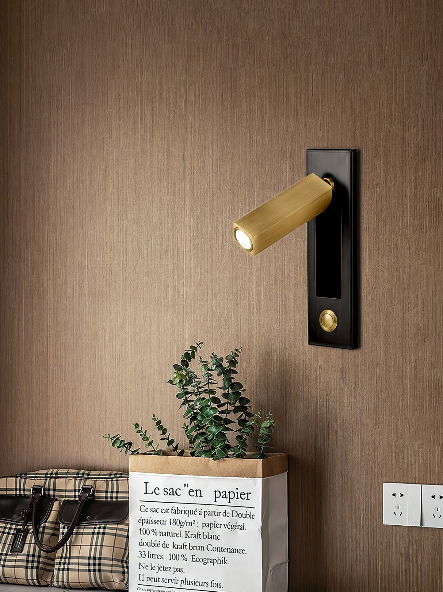 Glow Edge LED Bedside Reading Wall Light with Adjustable Beam