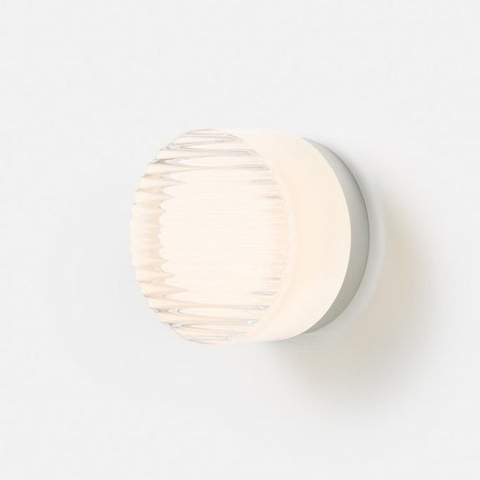 Luma Glow Round LED Wall Light with Milk Glass Shade for Soft Ambient Lighting