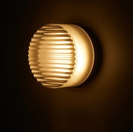 Luma Glow Round LED Wall Light with Milk Glass Shade for Soft Ambient Lighting