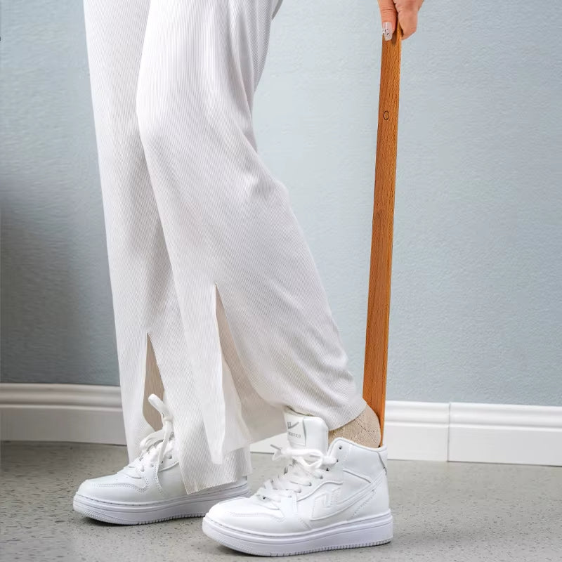 ComfortEase Extra Long Handle Shoe Horn with Ergonomic Grip for Easy Wear