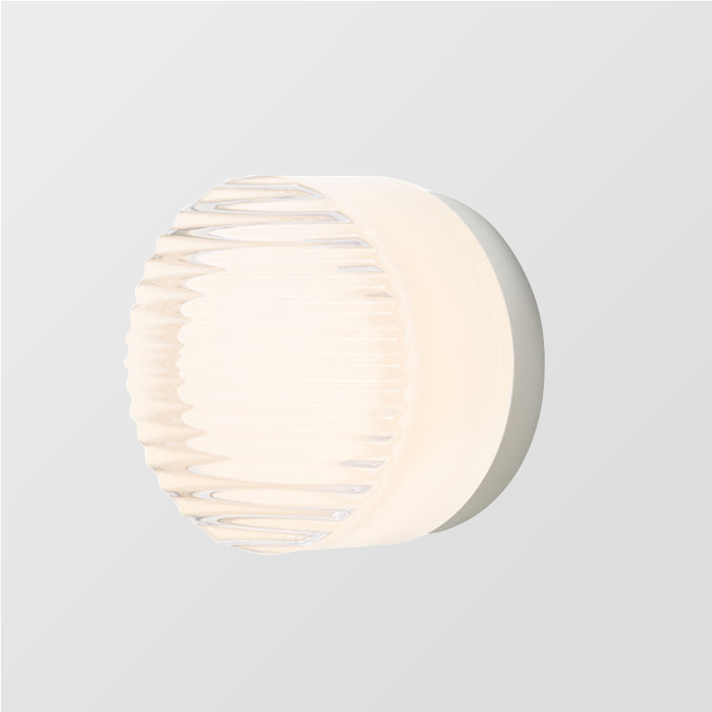 Luma Glow Round LED Wall Light with Milk Glass Shade for Soft Ambient Lighting