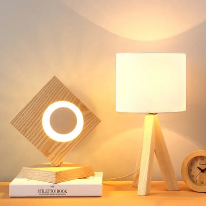 Modern Table Lamp with Soft Ambient Lighting Design for Decorative Bedside Use
