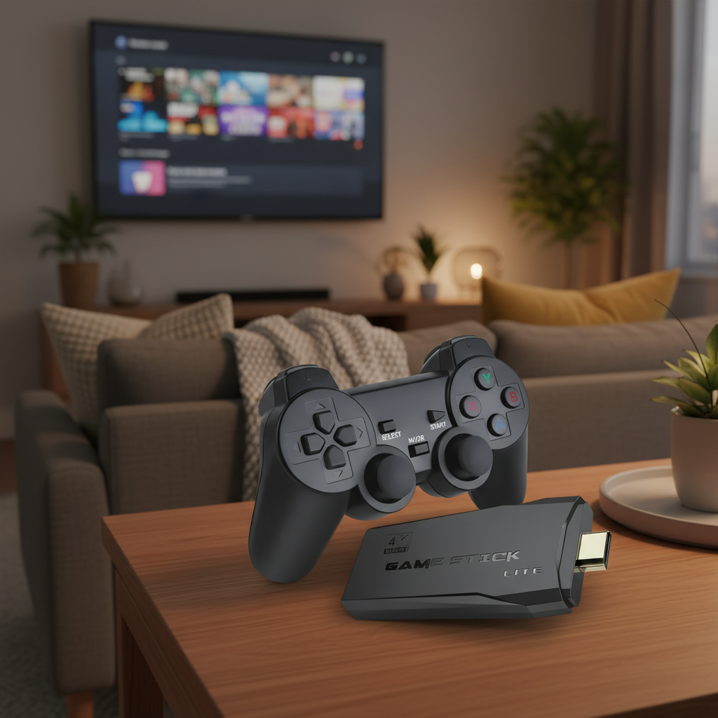 4K HDMI Retro Game Console with Wireless Controllers