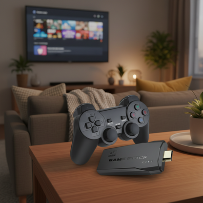4K HDMI Retro Game Console with Wireless Controllers