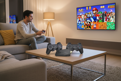 4K HDMI Retro Game Console with Wireless Controllers