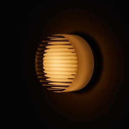 Luma Glow Round LED Wall Light with Milk Glass Shade for Soft Ambient Lighting