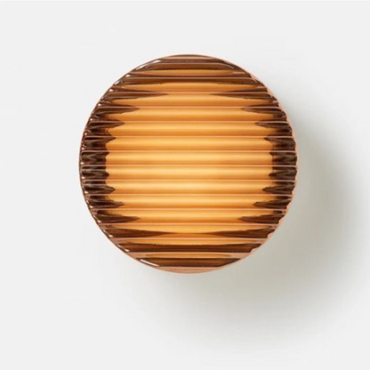 Luma Glow Round LED Wall Light with Milk Glass Shade for Soft Ambient Lighting