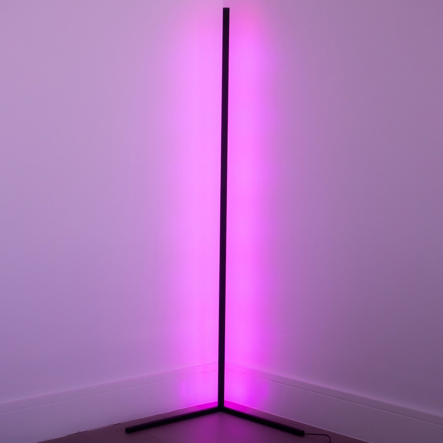 LED Corner Floor Lamp RGB Dimmable Modern Standing Lamp with Remote