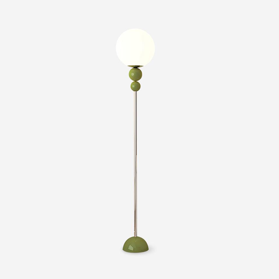 Modern Floor Lamp with Metal and Glass Design for Living Room Ambient Lighting