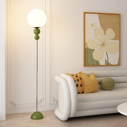 Modern Floor Lamp with Metal and Glass Design for Living Room Ambient Lighting