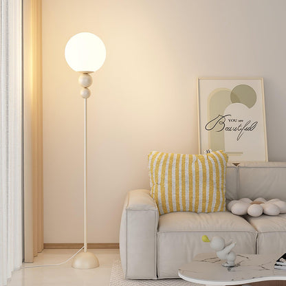 Modern Floor Lamp with Metal and Glass Design for Living Room Ambient Lighting
