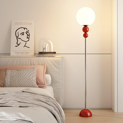 Modern Floor Lamp with Metal and Glass Design for Living Room Ambient Lighting