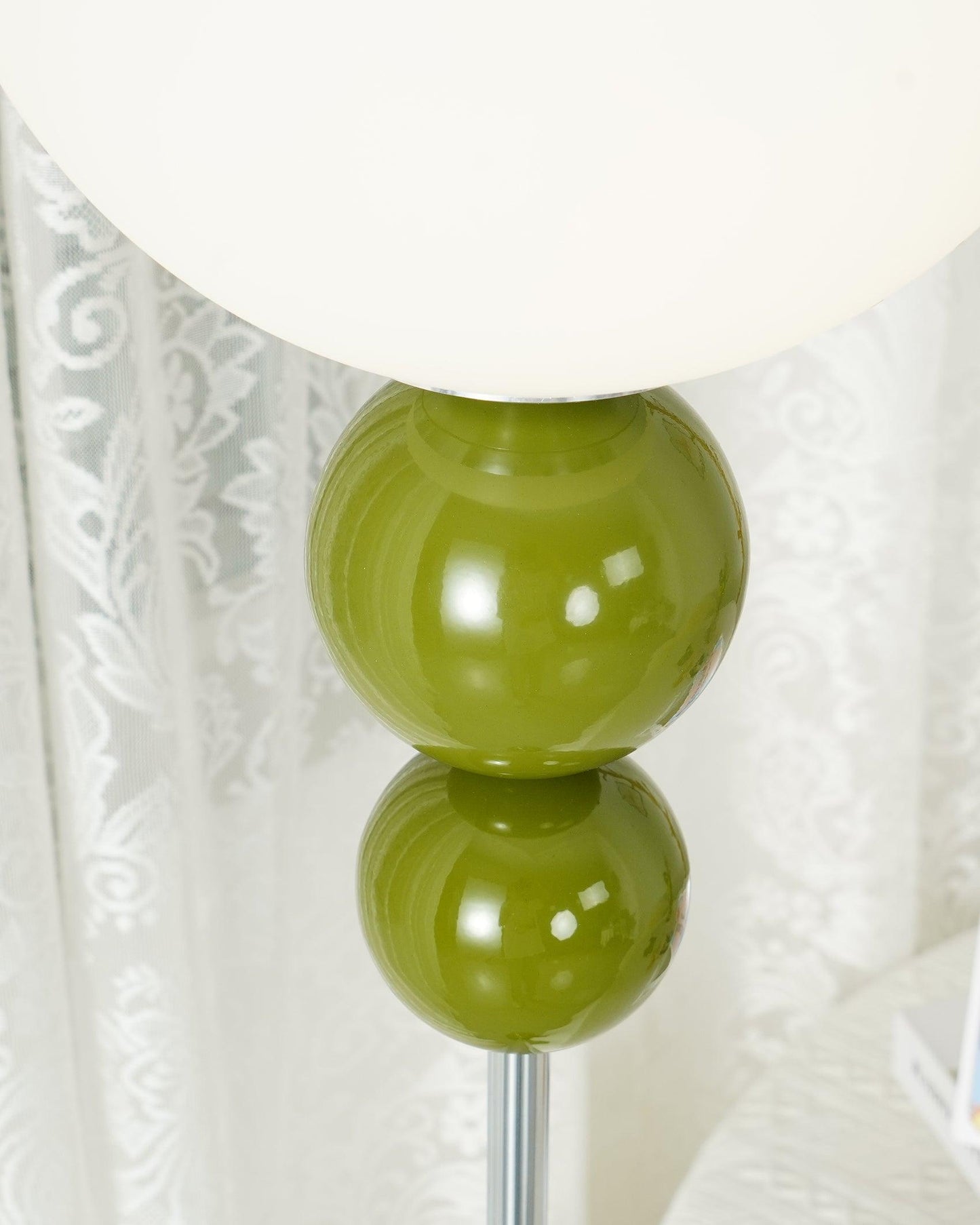 Modern Floor Lamp with Metal and Glass Design for Living Room Ambient Lighting