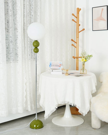 Modern Floor Lamp with Metal and Glass Design for Living Room Ambient Lighting