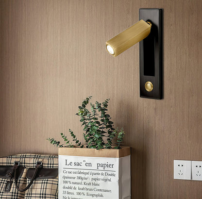 Glow Edge LED Bedside Reading Wall Light with Adjustable Beam