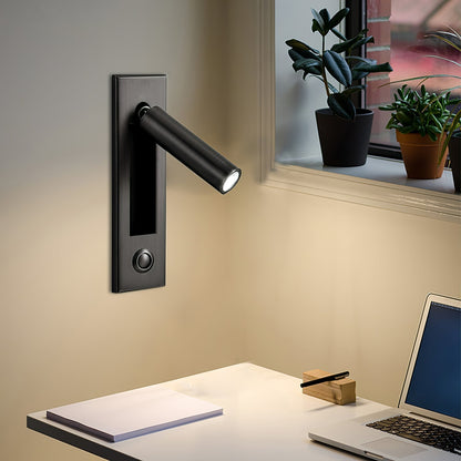 Glow Edge LED Bedside Reading Wall Light with Adjustable Beam