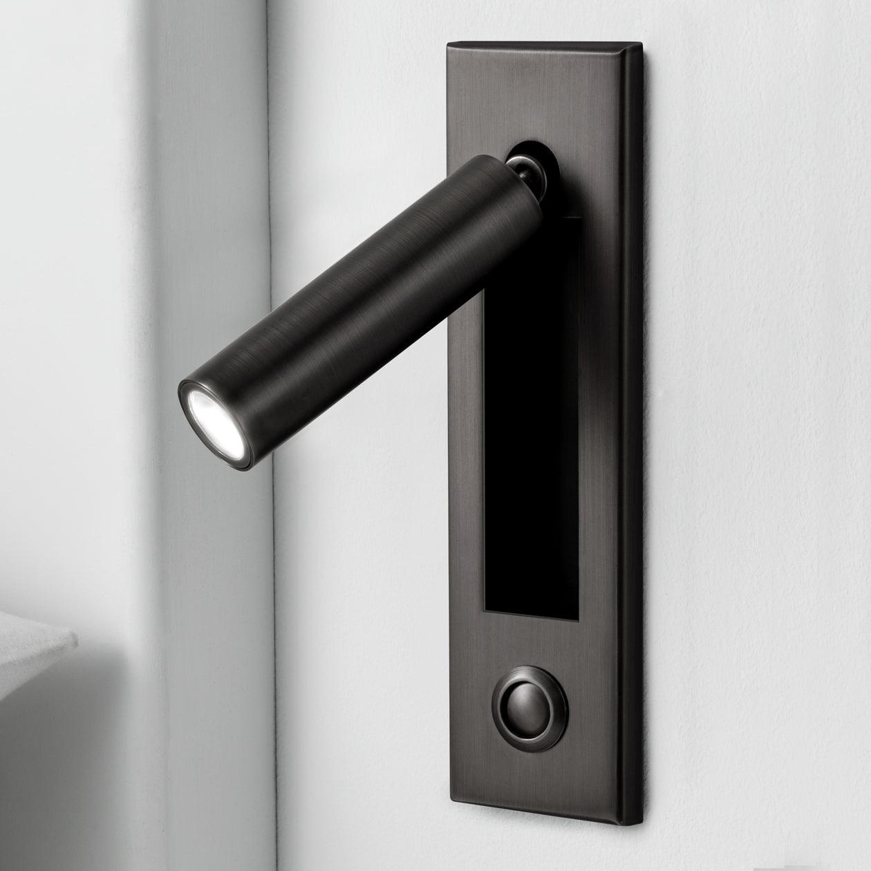 Glow Edge LED Bedside Reading Wall Light with Adjustable Beam
