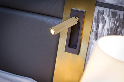 Glow Edge LED Bedside Reading Wall Light with Adjustable Beam