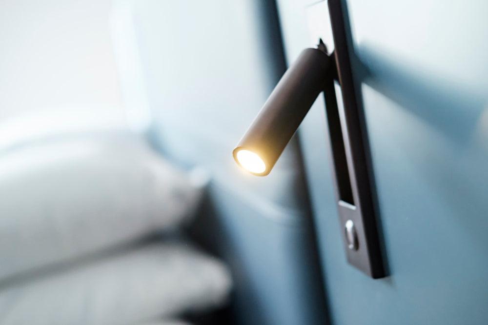 Glow Edge LED Bedside Reading Wall Light with Adjustable Beam