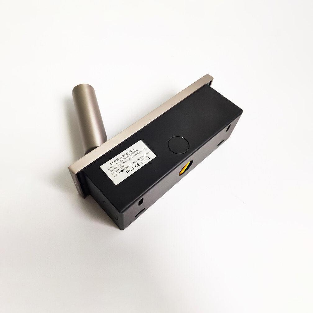 Glow Edge LED Bedside Reading Wall Light with Adjustable Beam