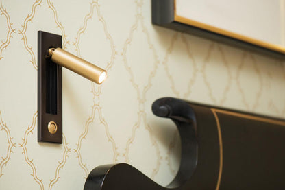 Glow Edge LED Bedside Reading Wall Light with Adjustable Beam