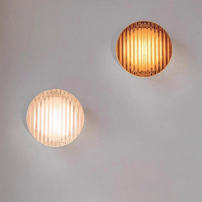 Luma Glow Round LED Wall Light with Milk Glass Shade for Soft Ambient Lighting