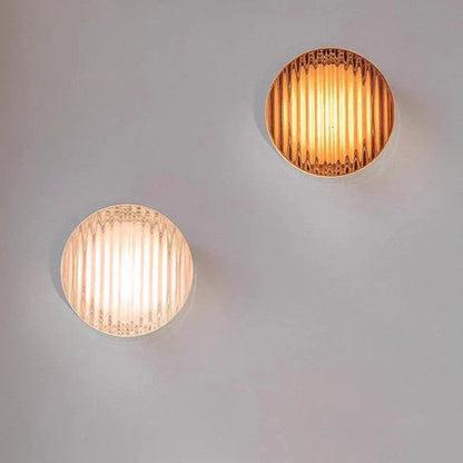 Luma Glow Round LED Wall Light with Milk Glass Shade for Soft Ambient Lighting