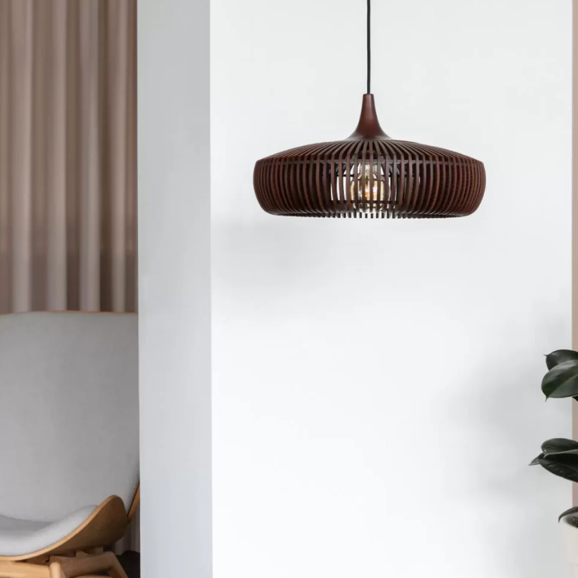 Japandi Wooden Pendant Light with Scandinavian Design for Warm Ambient Lighting