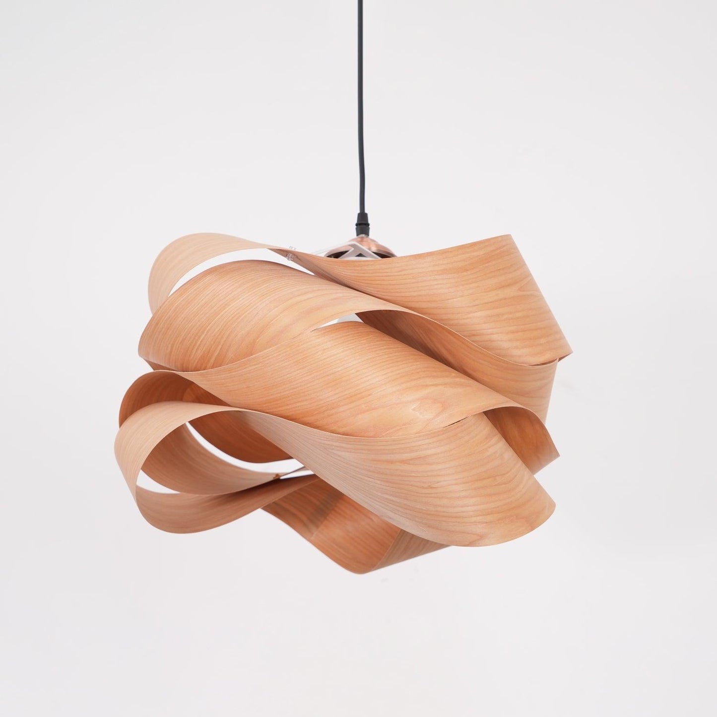 Wood Pendant Light with Modern Wooden Design for Warm Ambient Interior Lighting