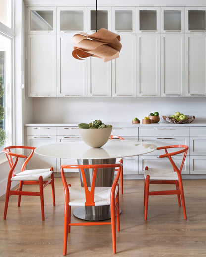 Wood Pendant Light with Modern Wooden Design for Warm Ambient Interior Lighting