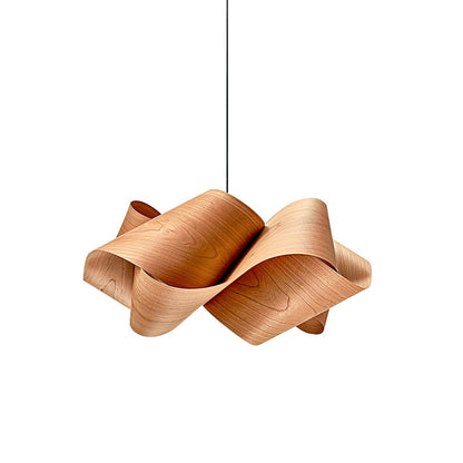 Wood Pendant Light with Modern Wooden Design for Warm Ambient Interior Lighting