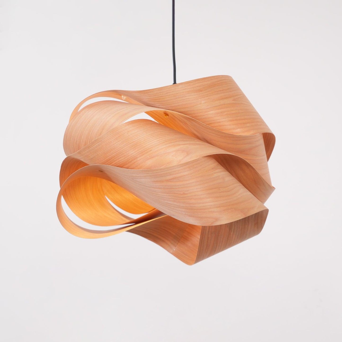 Wood Pendant Light with Modern Wooden Design for Warm Ambient Interior Lighting