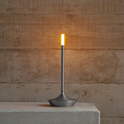 LED Candlelight Table Lamp with Dimmable USB Rechargeable Design for Portable Lighting