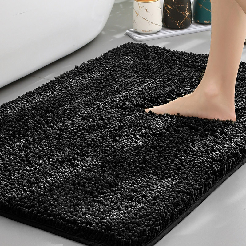ComfortNest Chenille Bath Mat with Non-Slip Backing for Soft Dry Comfort