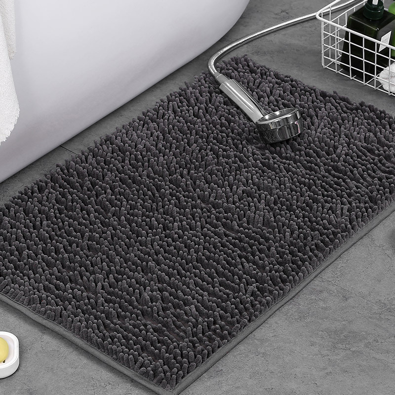 ComfortNest Chenille Bath Mat with Non-Slip Backing for Soft Dry Comfort