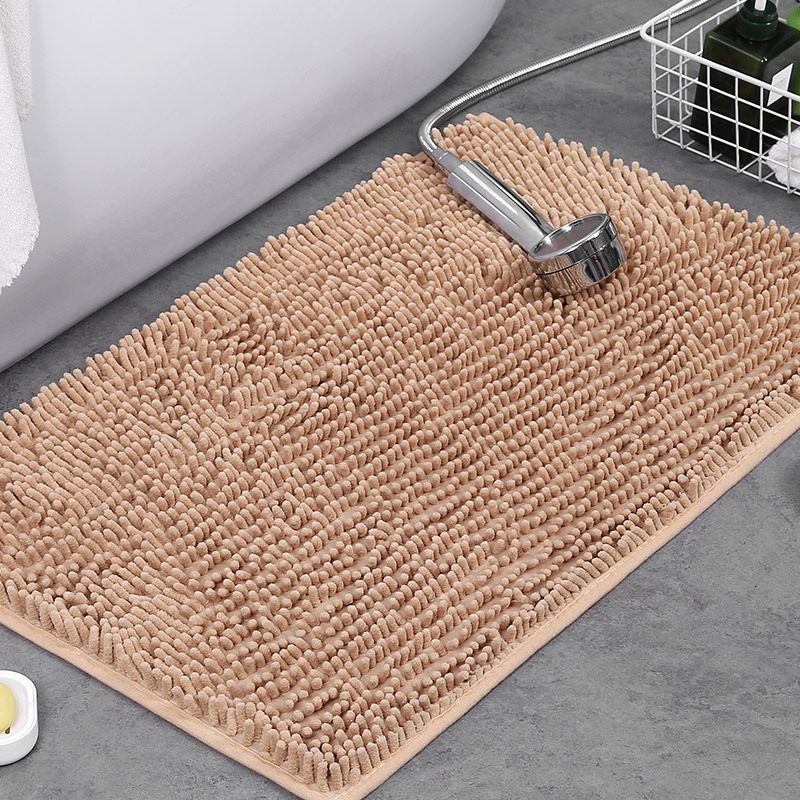 ComfortNest Chenille Bath Mat with Non-Slip Backing for Soft Dry Comfort