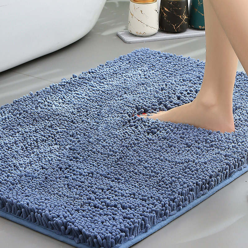 ComfortNest Chenille Bath Mat with Non-Slip Backing for Soft Dry Comfort