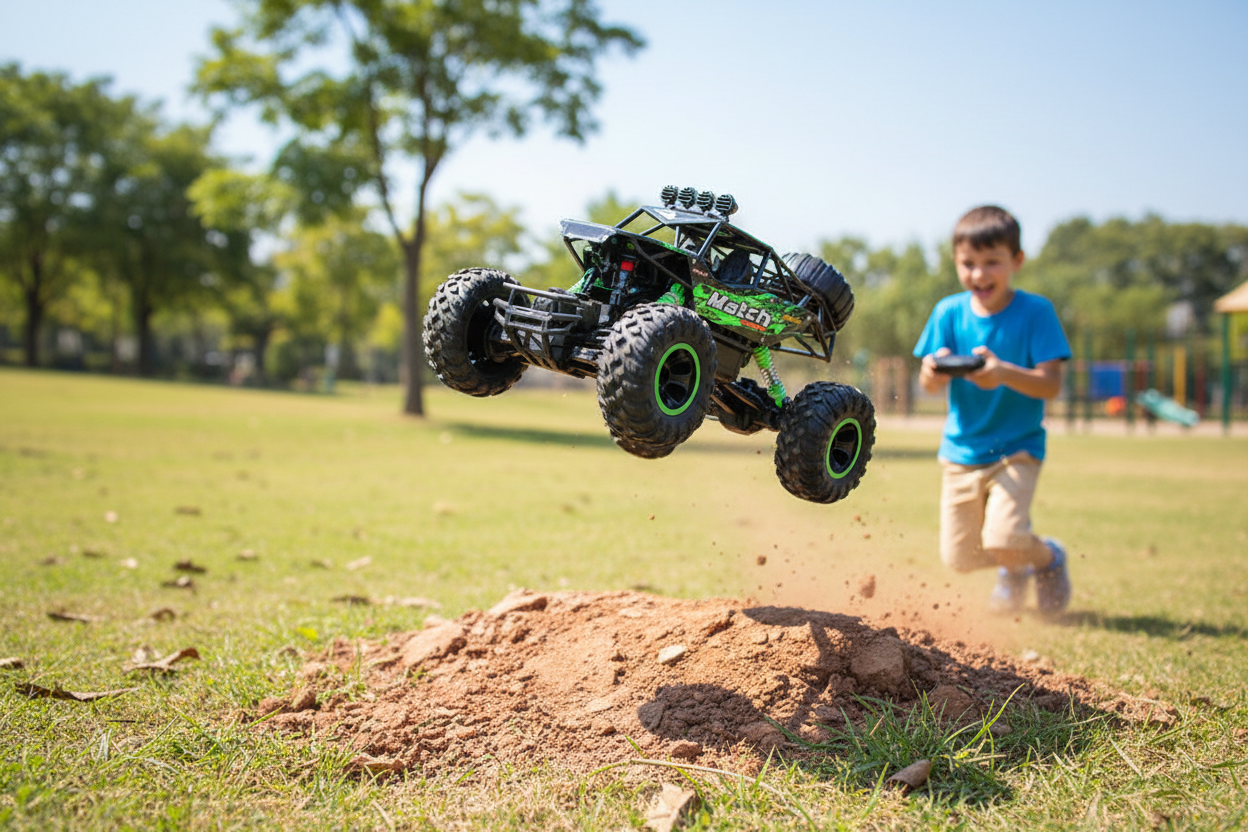 RC Monster Truck for Powerful Off-Road Driving and Remote-Control Fun