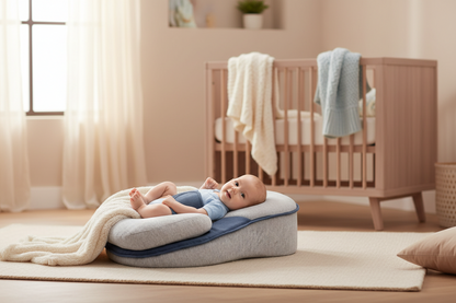 Snuggle Nest | Elevated Baby Lounger Cushion with Ergonomic Support