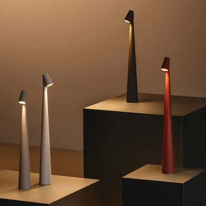 Rechargeable LED Table Lamp with Portable Dimmable Aluminum Design for Versatile Lighting