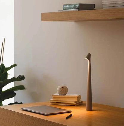 Rechargeable LED Table Lamp with Portable Dimmable Aluminum Design for Versatile Lighting
