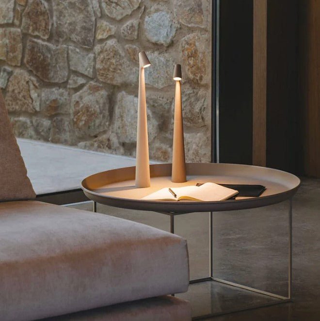 Rechargeable LED Table Lamp with Portable Dimmable Aluminum Design for Versatile Lighting