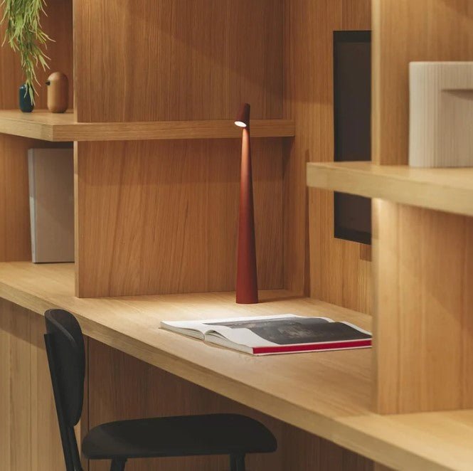 Rechargeable LED Table Lamp with Portable Dimmable Aluminum Design for Versatile Lighting