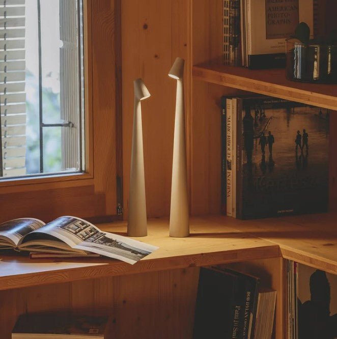 Rechargeable LED Table Lamp with Portable Dimmable Aluminum Design for Versatile Lighting