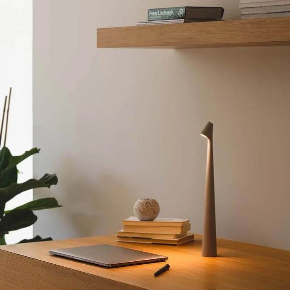 Rechargeable LED Table Lamp with Portable Dimmable Aluminum Design for Versatile Lighting