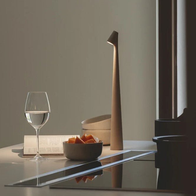 Rechargeable LED Table Lamp with Portable Dimmable Aluminum Design for Versatile Lighting