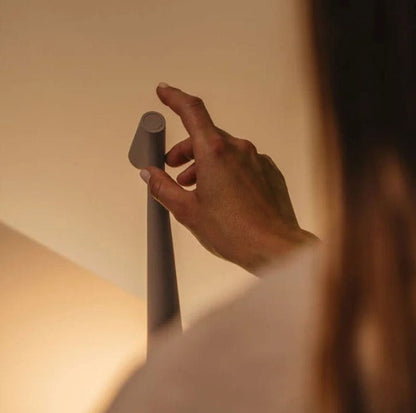 Rechargeable LED Table Lamp with Portable Dimmable Aluminum Design for Versatile Lighting