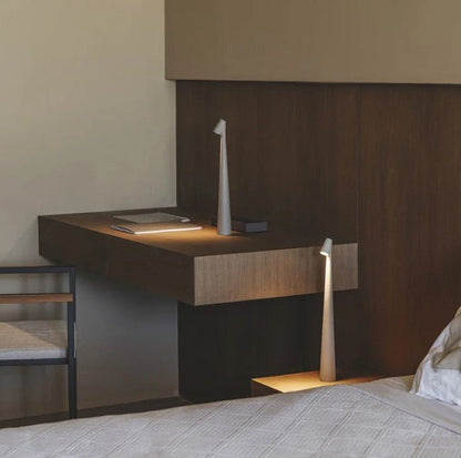 Rechargeable LED Table Lamp with Portable Dimmable Aluminum Design for Versatile Lighting