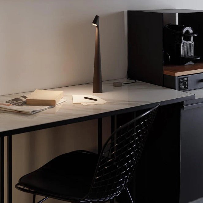 Rechargeable LED Table Lamp with Portable Dimmable Aluminum Design for Versatile Lighting