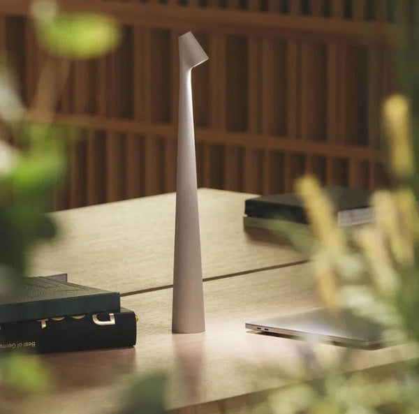 Rechargeable LED Table Lamp with Portable Dimmable Aluminum Design for Versatile Lighting